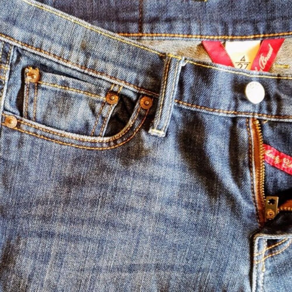 Lucky Brand Women Crop Jeans Blue Wash Size 4/27 - Picture 5 of 8